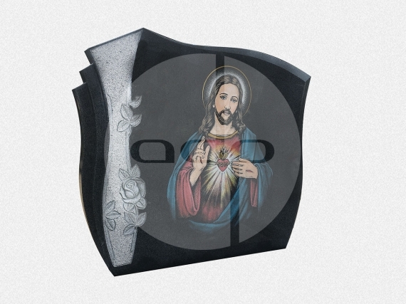 ADPA.01-Alçado com pintura manual do sagrado coração de jesus